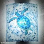 Applique murale décorée d'une tortue de mer