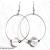 Boucles d oreilles perles de verre file ronde transparente 1